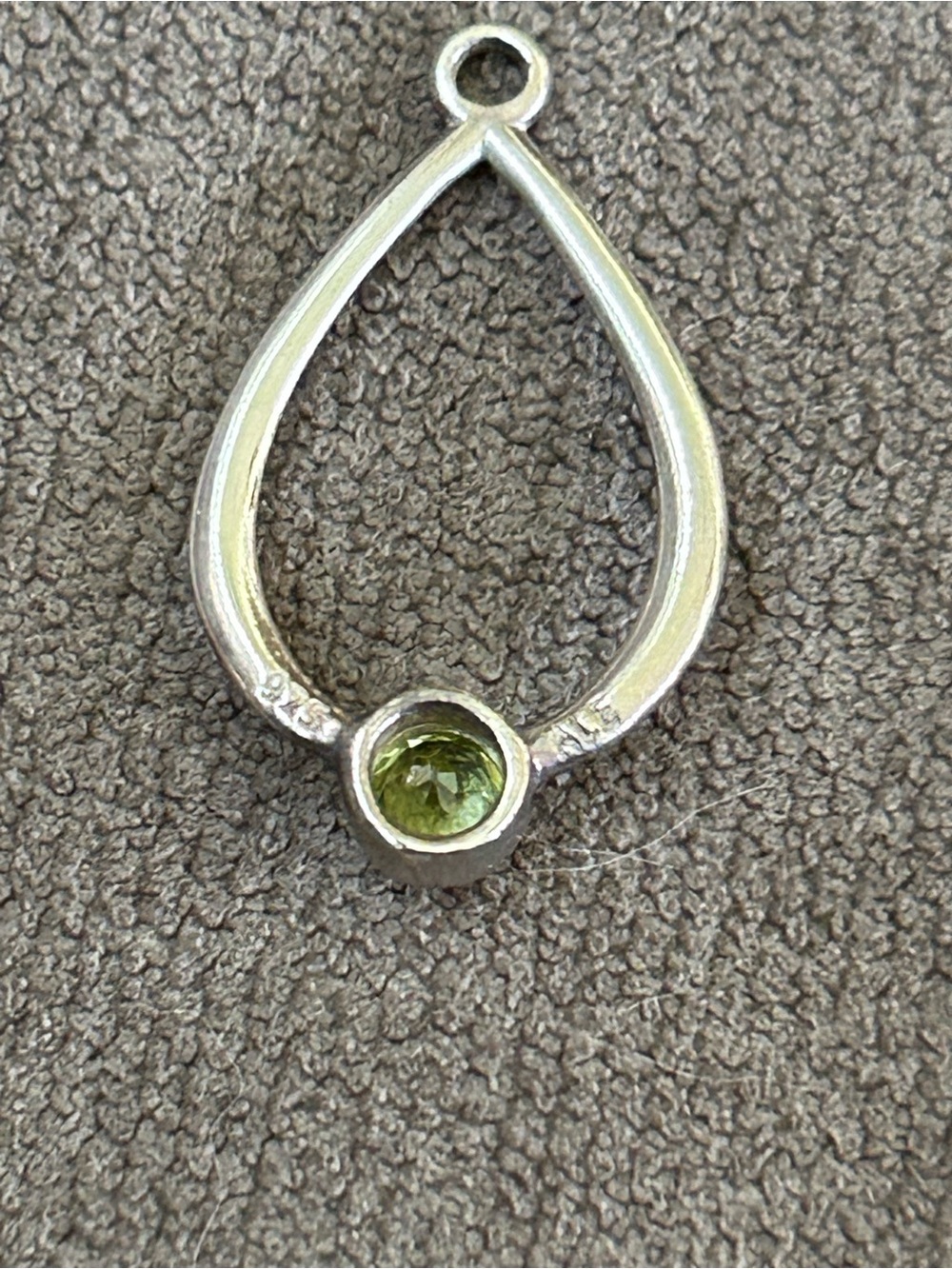 Retired Pandora Compose Earring Pendants Peridot and Freshwater Pearl (2 Pairs) - Picture 4 of 7